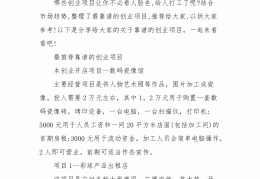 投资2～3万小生意可靠吗(小投资2～3万小吃加盟店)