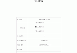 创业小项目文档(创业小项目怎么写)