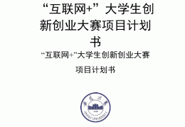 创新创业计划书模板范文(创新创业计划书模板范文5000字)